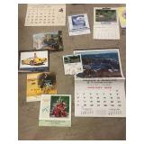 Bulk Lot of Vintage and Art Calendars Assorted Years