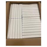 Bulk Lot of White Shallow Cardboard Boxes