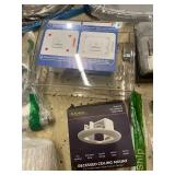 Assorted Plumbing, Lighting, and Bathroom Hardware Parts Lot