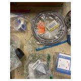 Assorted Plumbing, Lighting, and Bathroom Hardware Parts Lot
