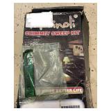 Spinoli Chimney Sweep Kit with Nylon Rods, Brush, and Accessories