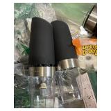 Household and Kitchen Gadget Lot Including Baby Closet Dividers, Mixer Attachment Holder, Grinders