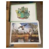 Collection of Assorted Laminated Placemats