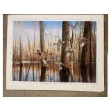 Collection of Approximately 500 Waterfowl Art Prints by Maass and Others, Assorted Sizes