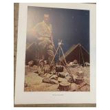 Lot of Approximately 1000 Norman Rockwell Boy Scout Art Prints Assorted Designs