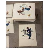 Collection of Norman Rockwell Art Prints Illustrations