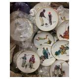 Collection of 400+ 3â Norman Rockwell Collector Plates with Original Packaging