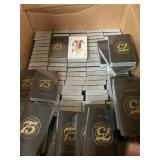 Lot of 150 75th Anniversary 1922-1997 Playing Card Decks