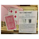 Collection of Magic Card Trick Instruction Booklets with Trick Cards