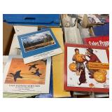 Pallet of Vintage Advertising and Art Calendars Assorted Years