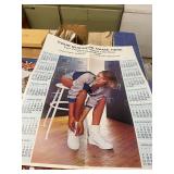 Pallet of Vintage Advertising and Art Calendars Assorted Years