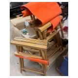 Bulk Lot of Board Games, Playing Cards, Trivia Decks, Artwork, Bar Stools, and Mickey Hats