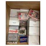 Bulk Lot of Board Games, Playing Cards, Trivia Decks, Artwork, Bar Stools, and Mickey Hats