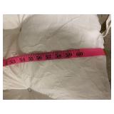 White Tufted Mattress Pad 60x47 Inch with Ties