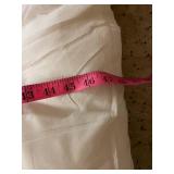 White Tufted Mattress Pad 60x47 Inch with Ties