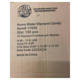 6 Cases of Korra Water Element Blue Raspberry Candy TinsÂ 