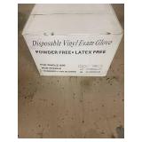 Case of Disposable Vinyl Exam Gloves, Powder Free, Latex Free - 1000ct
