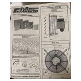 J&D Manufacturing ES Shutter Fan with Guard and Capacitor