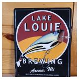 Lake Louie Brewing Metal sign  smuggled out of the back woods for your drinking pleasure