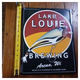 Lake Louie Brewing Metal sign  smuggled out of the back woods for your drinking pleasure