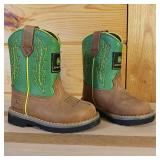 New with tags John Deere toddler Cowboy boots size 5M