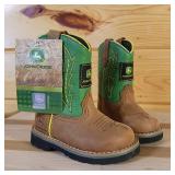 New with tags John Deere toddler Cowboy boots size 5M
