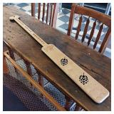 Nice Wood, Faux boat oar Stevens point brewery, laser engraved sign with hops cut in the paddle  Made in USA  Great Quality Finished wood