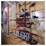 Four-piece Adler collection, little Adler bottle, Can, glass with handle