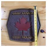 Molson Canadian Beer Ad Display