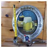 Pabst Blue Ribbon corded plastic advertising light  oval transparency