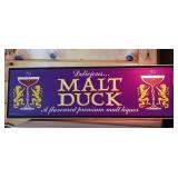 Delicious Malt Duck Lighted Sign -  one side needs new bulb