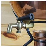 Vintage Copper Wine Mulled Spice Dispenser with Brass spigot and wooden feet