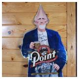 Point Brewery pointy head sign signed by John Zappa