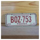 1978 raised letter Wisconsin America