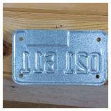 Illinois embossed plate 1997 Land of Lincoln  7 inches