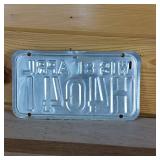 1982 Wisconsin April  raised letters  8 inches