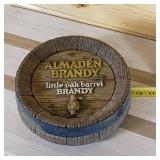 Two Barrel End Advertising Signs  Little Oak Almaden Brandy (9inch) and Miller High life (14inches)