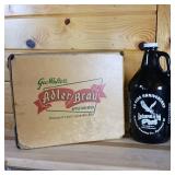 Adler Brau Growler 1 gallon plus returnable box for 6 x 32 ounce bottles