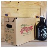 Adler Brau Growler 1 gallon plus returnable box for 6 x 32 ounce bottles