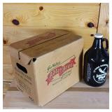 Adler Brau Growler 1 gallon plus returnable box for 6 x 32 ounce bottles