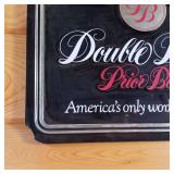 Double Dark Beer  World Class  Plastic Sign