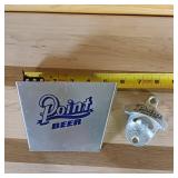 Set of Point Pop Top Remover (Starr Brand) and catcher tray.