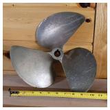 Solid Brass Boat Prop  12 inches  (very heavy)