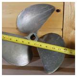 Solid Brass Boat Prop  12 inches  (very heavy)