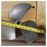 Solid Brass Boat Prop  12 inches  (very heavy)