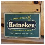 Heineken Lighted Sign  Imported Holland Beer  Works