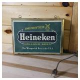 Heineken Lighted Sign  Imported Holland Beer  Works