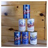 6 Pyramid of Point Cans  all cans have flip tab intact for collectibility
