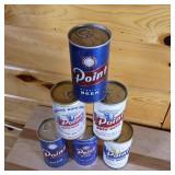 6 Pyramid of Point Cans  all cans have flip tab intact for collectibility