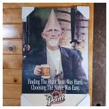 NIB sealed Poster on a wood board with Point Man  finding the right taste was hard, choosing the name was easy!